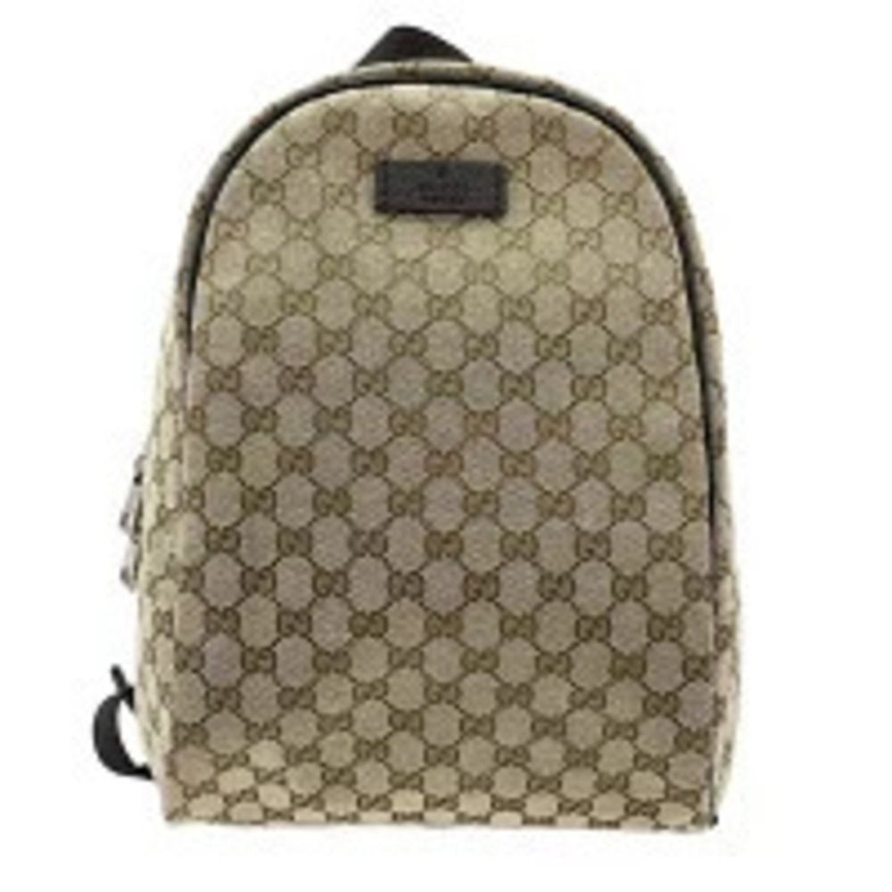 Gucci Backpack Rucksack Daybag Daypack Beige Cream